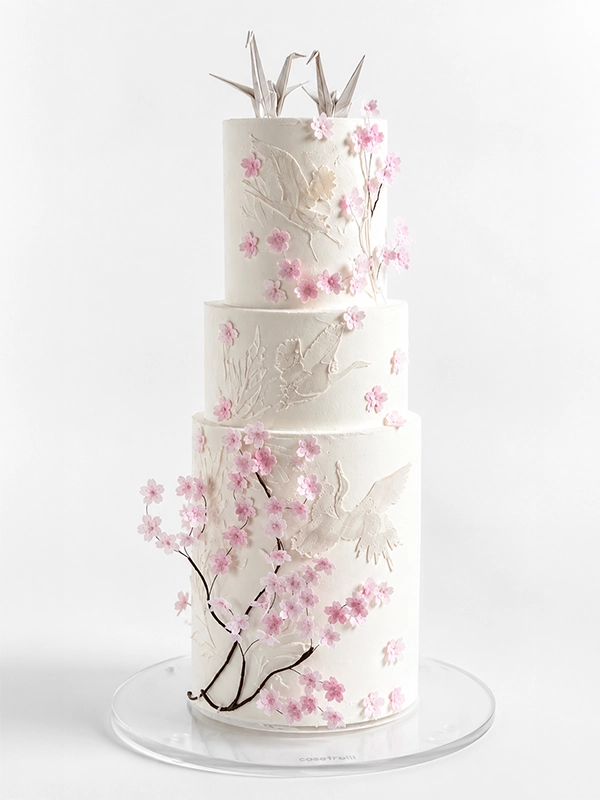 torta di matrimonio con tema giappone